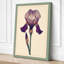 Purple Iris Study Botanical - Wrapped Canvas-1793378388-1793378389