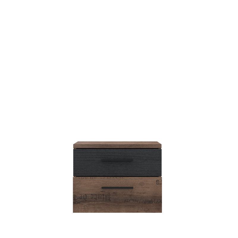 Demps 52cm W Manufactured Wood Bedside Table