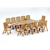 Marley Outdoor - Piece Teak Dining Set