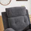 Fauteuil inclinable manuel de 31,5 po de largeur avec deux porte-gobelets et revêtement en microfibre douce-1097443366