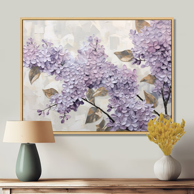 «Beautiful Lilac Dreamscape I», art mural lilas