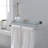 Keniya 1 Piece Metal and Glass Accent Shelf
