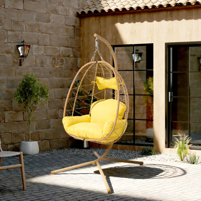 Fauteuil à œufs en métal avec hamac Comfort