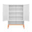 Armoire de rangement pour chaussures Avi avec tablettes réglables et compartiment ouvert-867444571