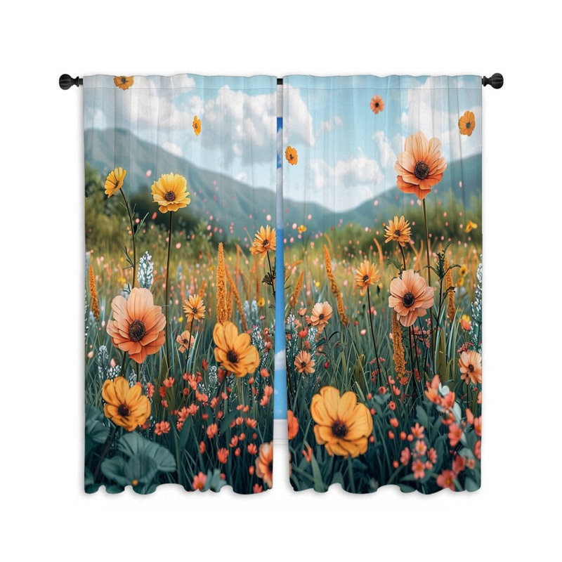 Rideaux de fenêtre Meadow, L 56 po x L 80 po