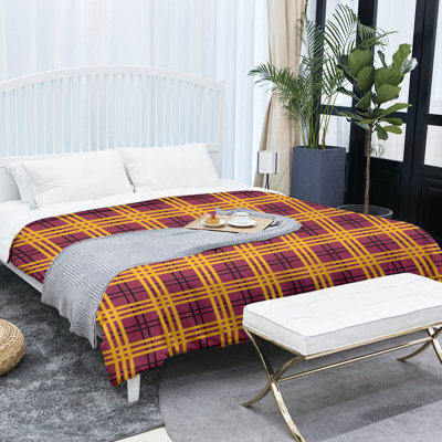 Polyester Plaid Comforter