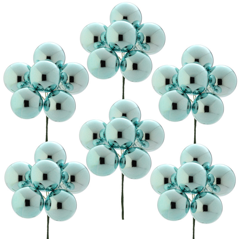 Boule de 40 tiges en plastique incassable 40 mm , Bleu aqua