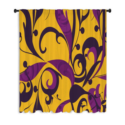 Rideau transparent en polyester Marcellin