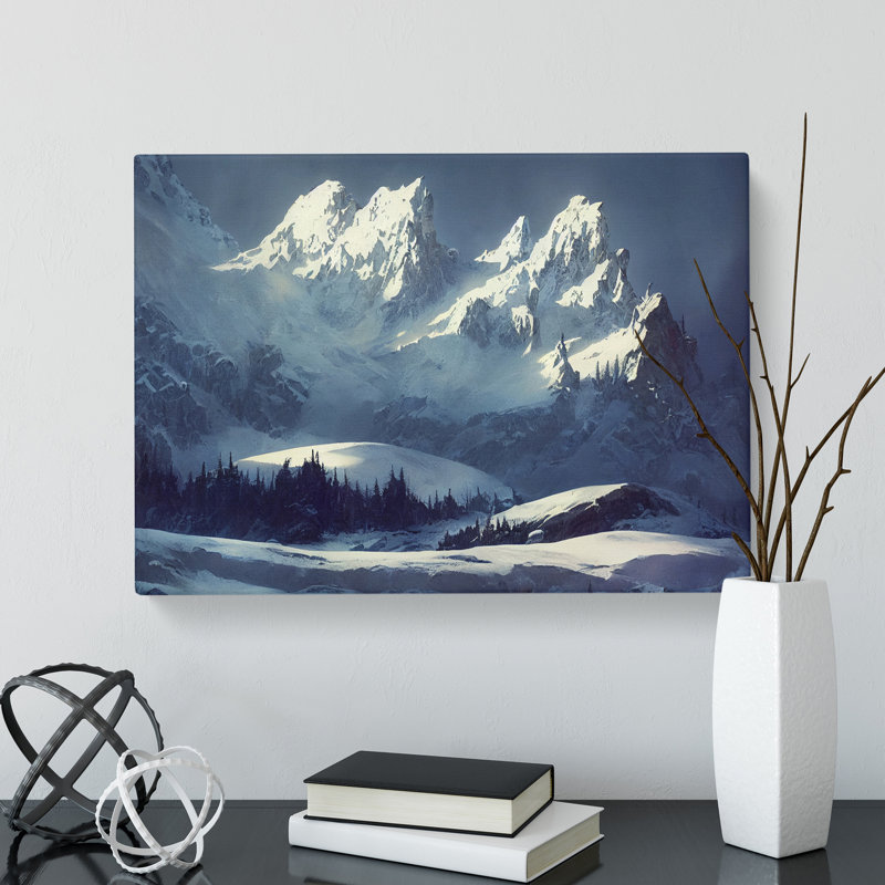View Of Winter Mountains Vol.1 - Wrapped Canvas, 50cm H x 76cm W x 3cm D