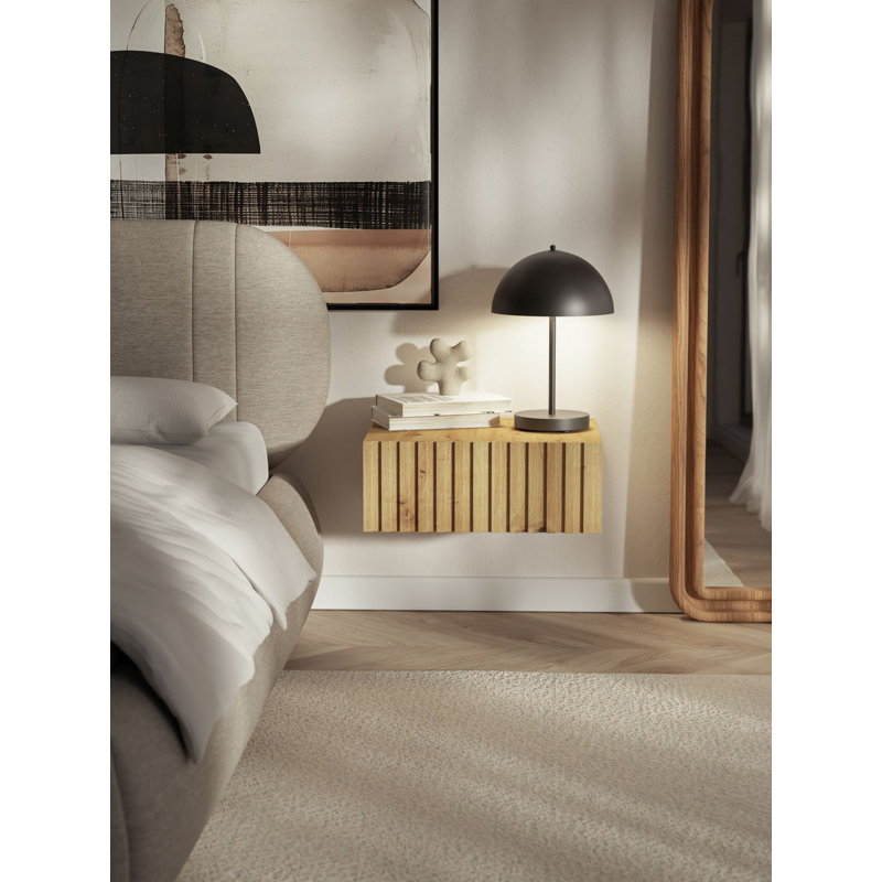 50cm W Manufactured Wood Bedside Table