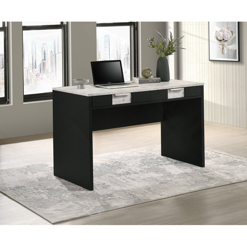 Bureau moderne 1pc, Blanc/Noir