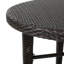 Table de bar d'extérieur, élément de formation en fer et toutes saisons, H 41 po x l 32,5 po, construction multi-marques brun reconnaissable, hauteur, largeur, longueur, couleur principale