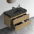 36" Modern Bathroom Unit - Ample Drawer Storage, Silent System Oak Vanity 36", Style, Generous Function