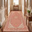 Tapis Aspen2 traditionnel persan audacieux, de couleur orange, ivoire, or, vert et gris, lavable à la machine, antidérapant, à poils courts, pour l'intérieur et l'extérieur, adapté aux animaux domestiques, idéal pour le salon, la chambre, la salle à manger, l'entrée, le couloir ou le bureau.-962739512