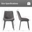 47.5cm H Upholstered Metal Upholstered Back Side Chair-460969046