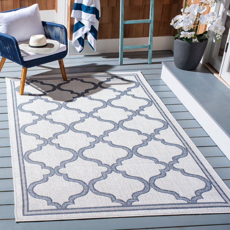 Murielle Performance Machine Washable Geometric Indoor/Outdoor Area Rug, Rectangle 5'3" x 7'6"