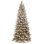 Snowy Westwood Slim 90" Green Pine Artificial Christmas Tree with 500 Clear Lights with Stand