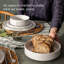 Overback Stackable 12-Piece Semi Hand-Finished Stoneware Dinnerware Set, Service for 4-99305508