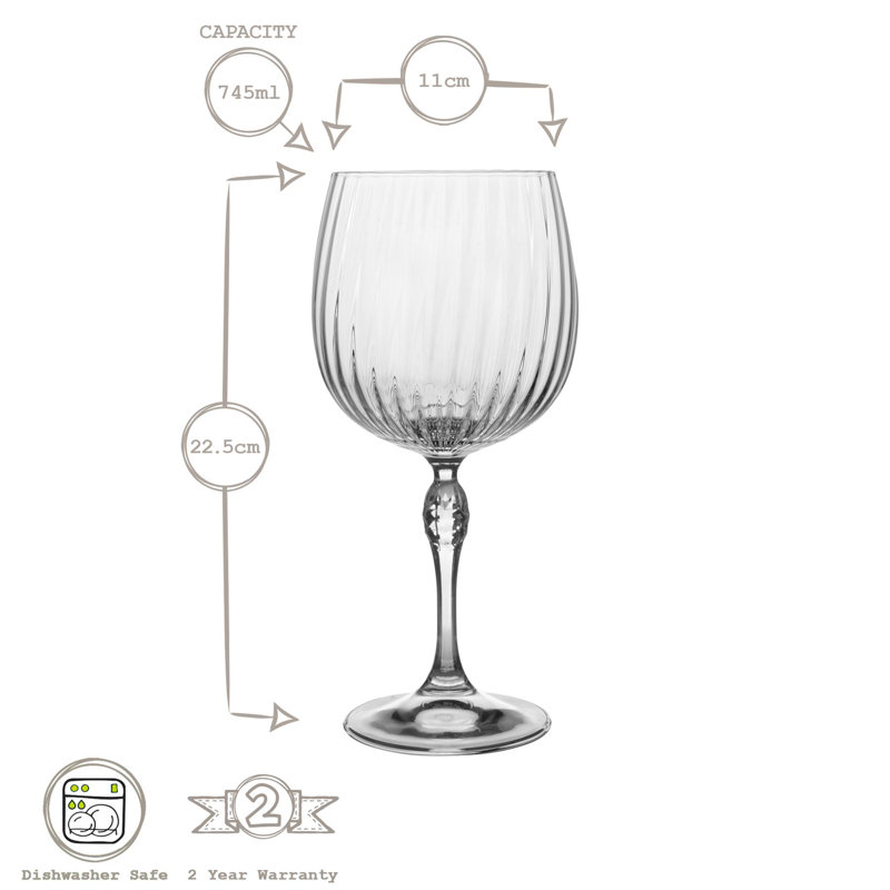 America '20s Gin and Tonic Glasses - 745ml, 2