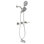 Ensemble de robinet de douche à 3 poignées avec bec de baignoire Ensemble de robinet de douche Ensemble complet de garniture de baignoire et de douche Fixations murales