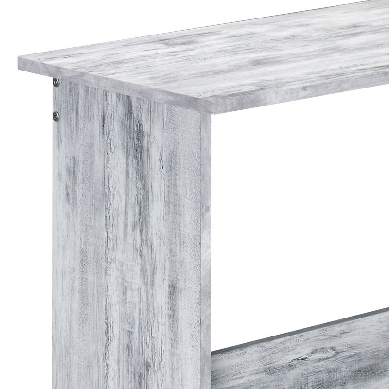  Office Desk with Bookshelf, Grey