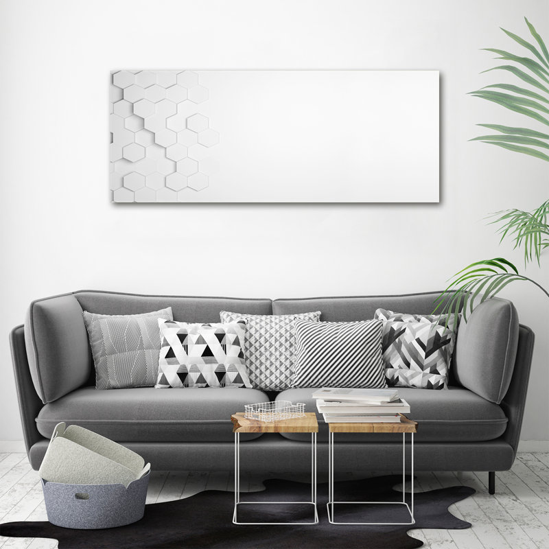 Hexagons Background - Wrapped Canvas Print