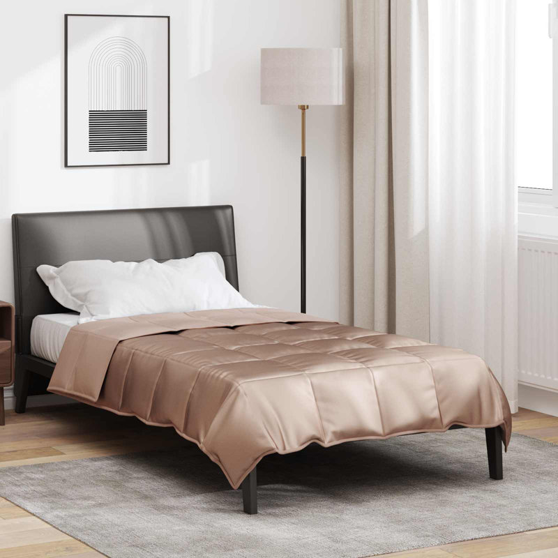  Summer Duvet Gold 220 X 260 Cm Satin And Microfiber, Single