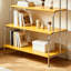 Étagère de rangement ouverte jaune à 4 niveaux-129491562