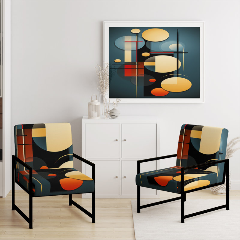 Fauteuil d'appoint rembourré Briadale, Noir, noir, noir, noir