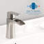 Robinet de salle de bain en nickel brossé, robinet escamotable de salle de bain en cascade, robinet de salle de bain à un trou