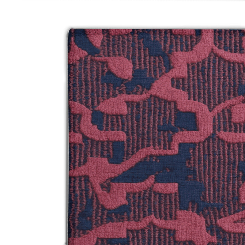 Trellis Purple Indoor and Outdoor Area Rug, Rectangle 2' x 3'