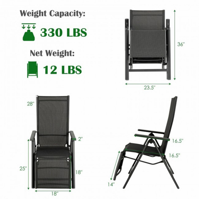 Casey-Jo Outdoor Metal Chaise Lounge