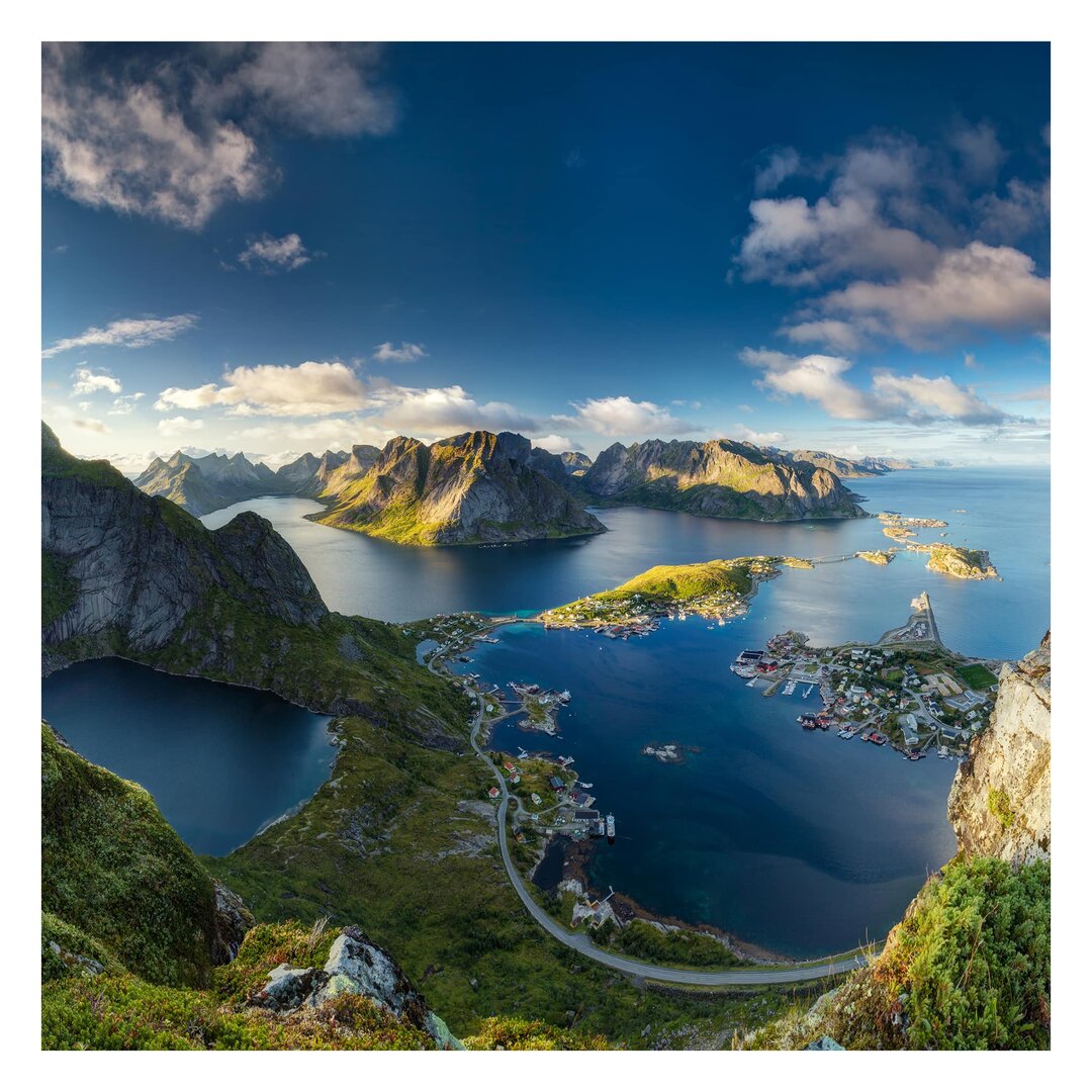 Matt Fototapete Fjordblick in Reinebringen 2,88 m x 288 cm