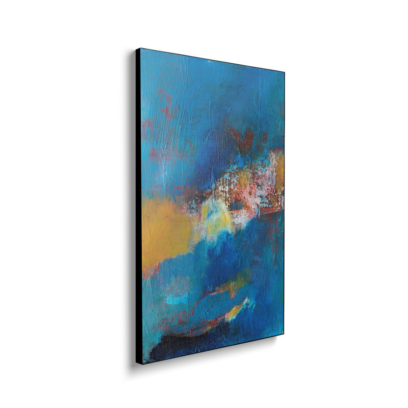 Reproduction d'art sur toile en métal Stehapsix - Rhapsody In Blue I par Jodi Fuchs