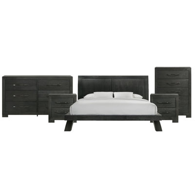 Picket House Furnishings Kenn King 5PC Bedroom Set In Black
