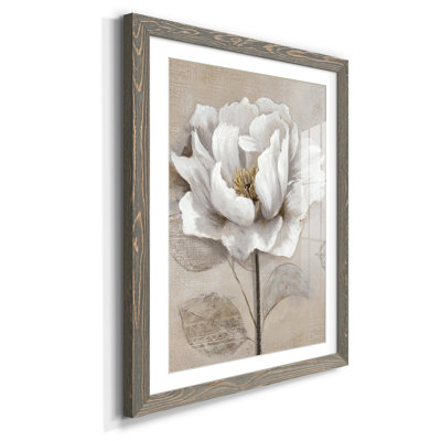 Doux blanc II - cadre photo, reproduction d'art