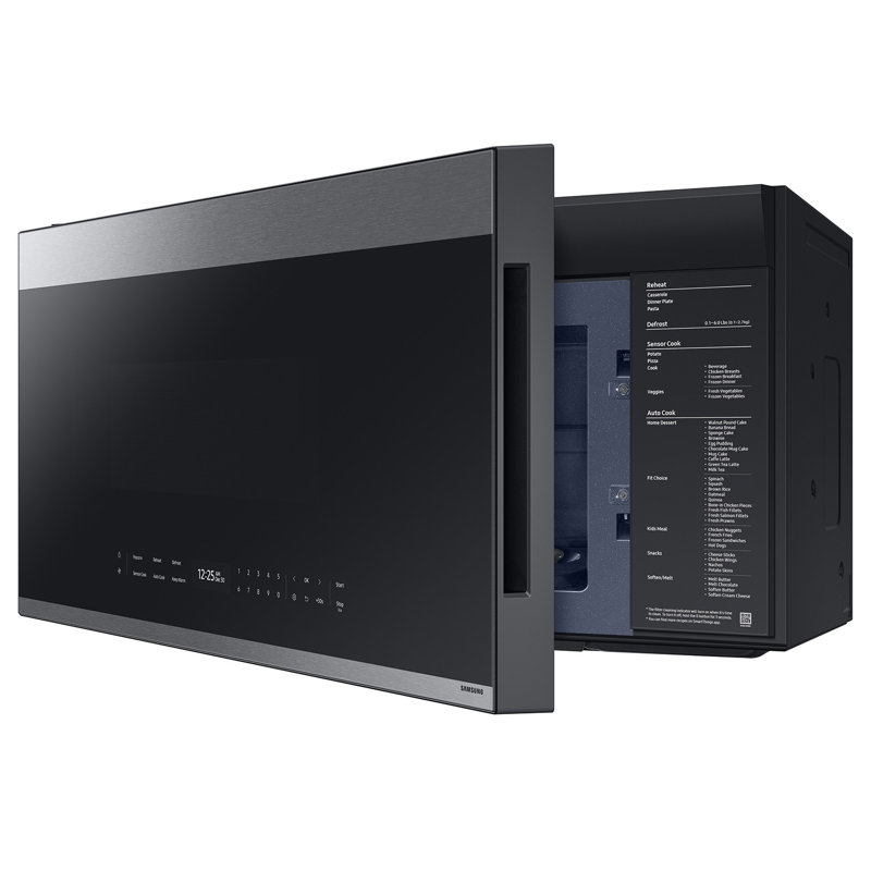 Samsung Bespoke Over-the-Range Microwave 2.1 cu. ft. with Auto Dimming Glass Touch Controls, Stainless Steel
