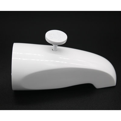 5-1/2" Reach Wall Mount Tub Spout with Rear Diverter