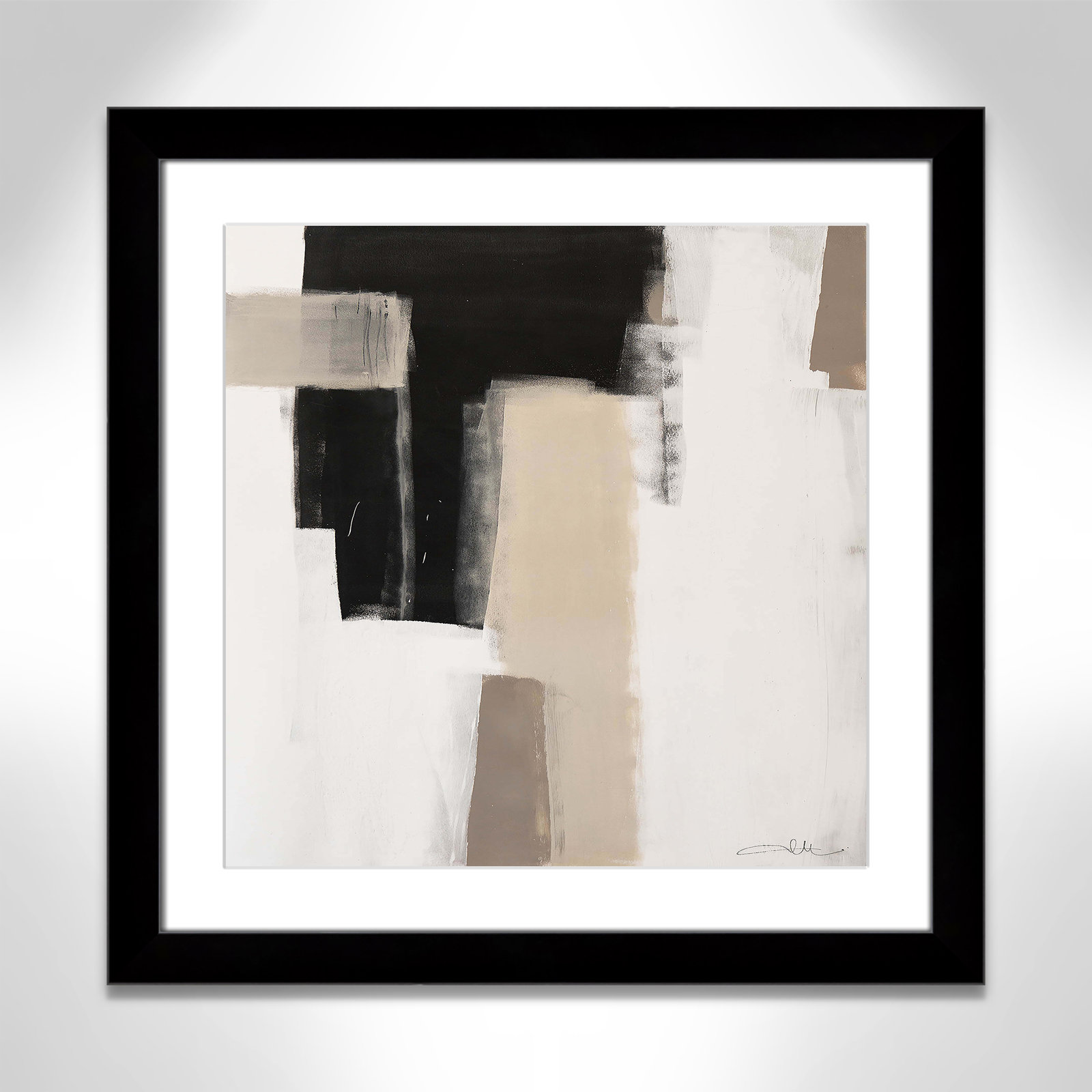 Earth Scapes I Print, Black Cube Framed, 25" H x 25" W x 1.25" D