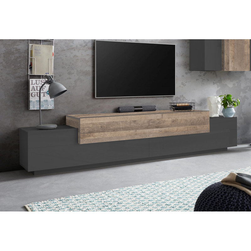 Aviyanah for TVs up to 75", Anthracite/Oak