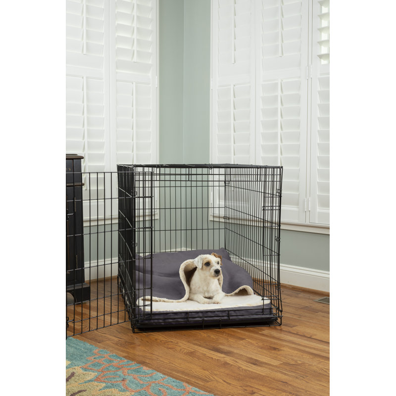 Lit de grotte 100% lavable, H 3 po x l 15 po x P 23 po, Gris chiné