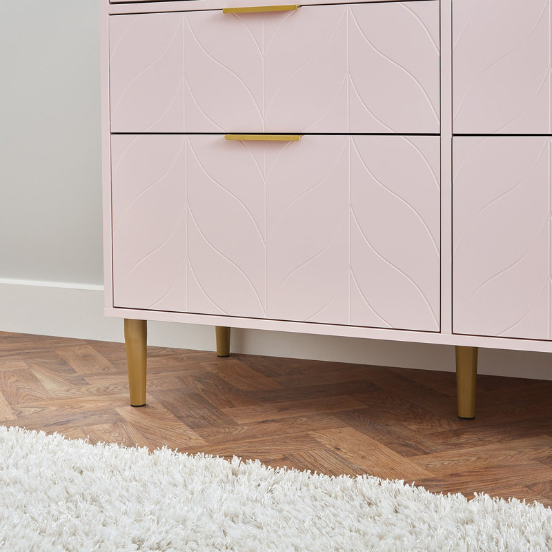 Adams Piece Bedroom Set, Pink