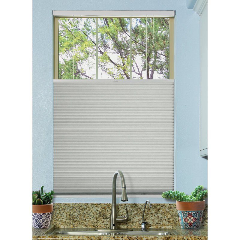 Store alvéolaire occultant sans cordon Blindsavenue, l 60 po, L 72 po, Colombe blanche