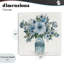 Toile pastel à motif de bouquet botanique bleu, design par Carol Robinson-1029337492