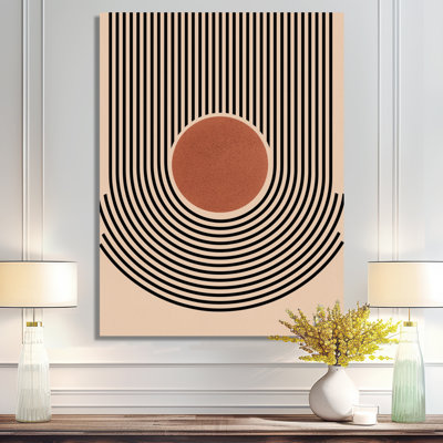 Imtiyaaz - Abstract Midcentury Metal Wall Art, Eclectic Modern Metal Print