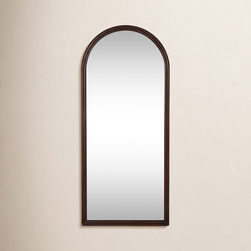 Miroir de plancher en bois massif l 31,5 po x H 71 po