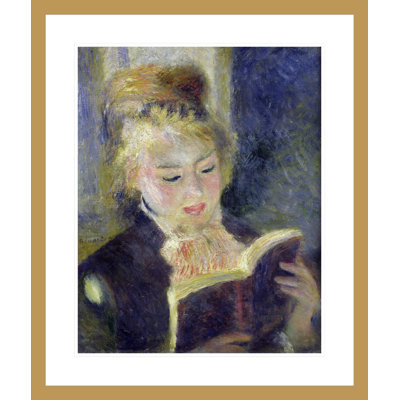 «Girl Reading» par Pierre-Auguste Renoir, impression giclée sur cadre