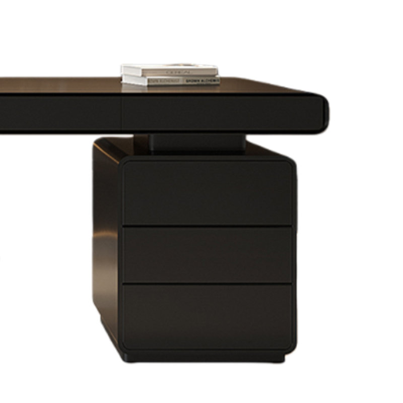 Bureau d'étude minimaliste, H 29,53 po x l 86,61 po x P 27,56 po