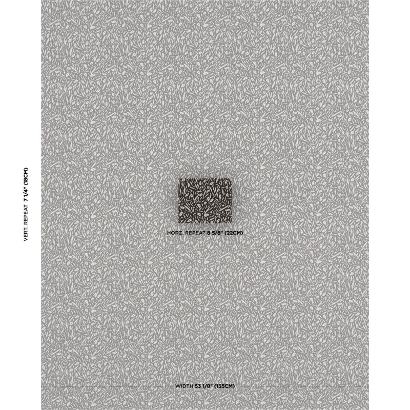 Tissu Schumacher X Caroline Z Hurley, Brun