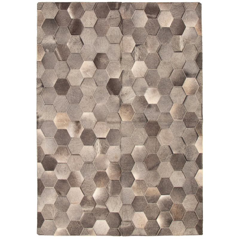 Chipman Cowhide Geometric Indoor Rug